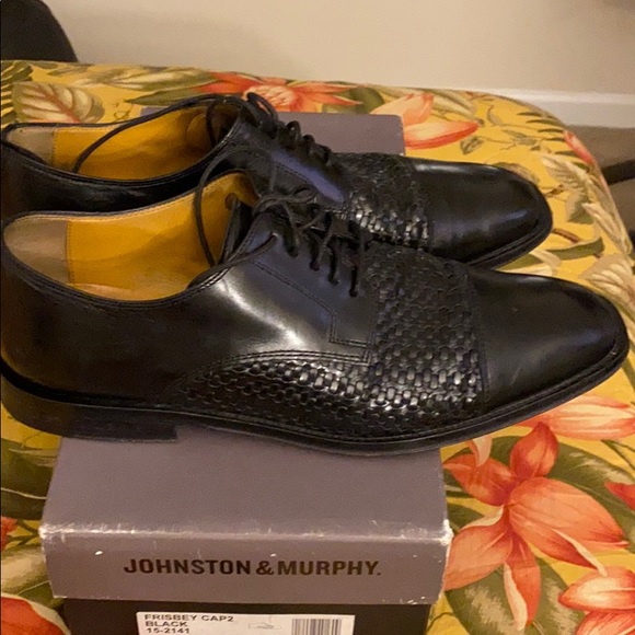 Johnston and Murphy Black Dress Shoes main image 4